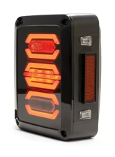 DV8 Offroad Octagon LED Tail Light for 2007-2018 Jeep Wrangler JK                                     - TLJK-02 - Image 2