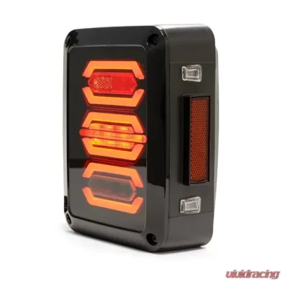 DV8 Offroad Octagon LED Tail Light for 2007-2018 Jeep Wrangler JK - TLJK-02