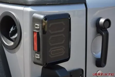 DV8 Offroad Octagon LED Tail Light for 2007-2018 Jeep Wrangler JK - TLJK-02