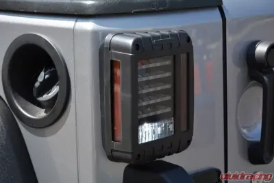 DV8 Offroad Octagon LED Tail Light for 2007-2018 Jeep Wrangler JK - TLJK-02