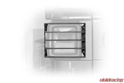 DV8 Off-Road Tail Light Guards for 2018-Present Jeep Wrangler JL 2/4 Door, Black Steel - TLJL-01