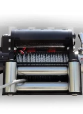 DV8 Offroad 12000 LB Winch Black w/Steel Cable and Wireless Remote                                     - WB12SC - Image 2