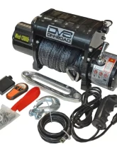 DV8 Off-Road 12000 LB Winch Black with Synthetic Line and Wireless Remote for Off-Road Vehicles                                     - WB12SR - Image 2