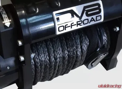DV8 Off-Road 12000 LB Winch Black with Synthetic Line and Wireless Remote for Off-Road Vehicles - WB12SR