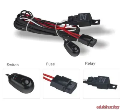 DV8 Offroad Wiring Harness w/Relay And Switch - WIRE HARNESS