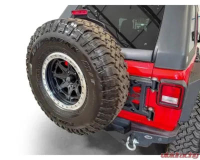 DV8 Off-Road HD Easy Open Hinge Replacement Spare Tire Carrier for Jeep JL 2018-2023 - TCJL-03