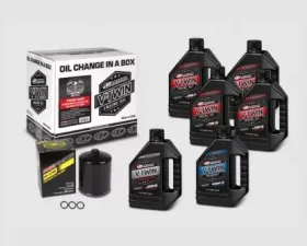 Maxima V-Twin Oil Change Kits Milwaukee-Eight Synthetic 20W-50 Chrome Filter