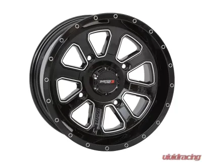 System 3 Off-Road ST-4 Aluminum Wheels 14x7 4x156 4+3 GLS Black | Machined - 14S3-4156