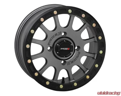 System 3 Off-Road SB-5 Beadlock Wheels 15x7 4x156 5+2 SBL Grey - 15S3-5656