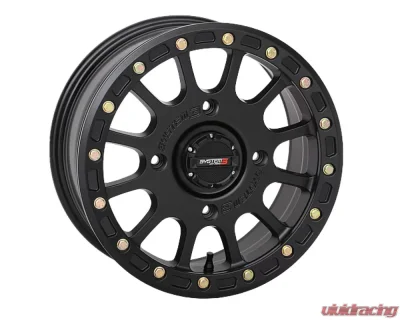 System 3 Off-Road SB-5 Beadlock Wheels 15x7 4x137 5+2 SBL Black - 15S3-5537