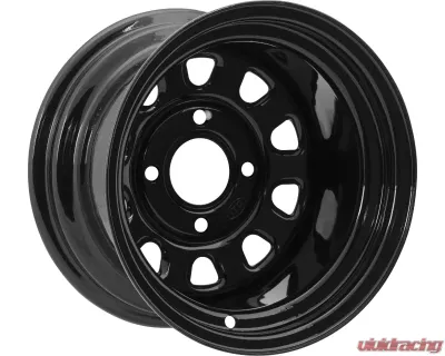 ITP Delta Steel Wheel 14x7 4/137 4+3 Polished Black - 1425573014B