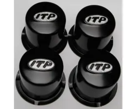 ITP Steel 4/110 Black Cap 4 Pack CLEARANCE