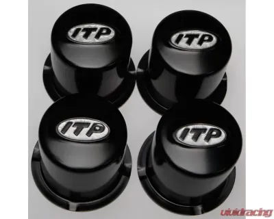 ITP Steel 4/110 Black Cap 4 Pack CLEARANCE - SM130BBX