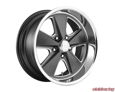 US Mag U120 Roadster Wheel 18x8 5X4.5 1mm Matte Gun Metal Machined - U12018806545