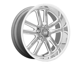 US Mag U130 Bullet Wheel 20x8 5x120.65 1 Textured Gun Metal With Milled Edges