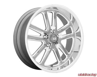 US Mag U130 Bullet Wheel 20x9.50 5x127 | 5x5 1 Textured Gun Metal With Milled Edges - U13020957352