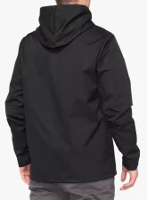 100% Apache Hooded Snap Jacket - Black                                     - 39006-001-12 - Image 2
