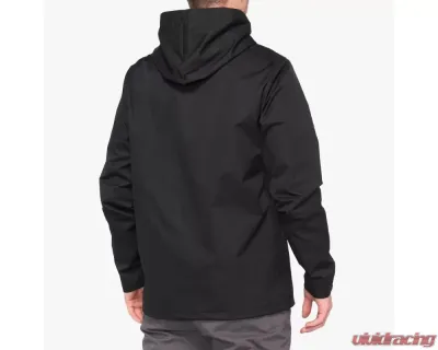 100% Apache Hooded Snap Jacket - Black - 39006-001-12