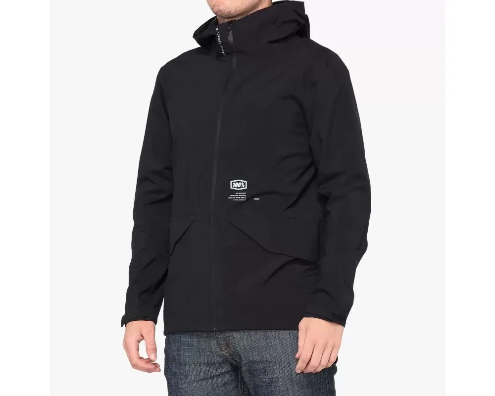 100 % Hydromatic Parka Lightweight Waterproof Jacket - Black - 39009-001-12