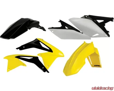 Acerbis Plastic Kit Black/Yellow/White Suzuki RMZ450 08-17 - 2113823914