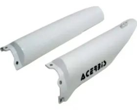 Acerbis Lower Fork Cover Set White Suzuki RM125 99-03