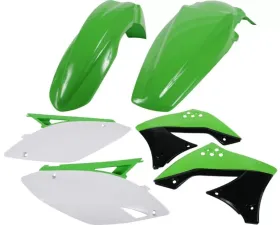 Acerbis Plastic Kit Black/Green/White Kawasaki KX450F 09-11