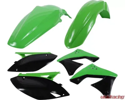 Acerbis Plastic Kit Green/Black Kawasaki KX250F 09-12 - 2141780438