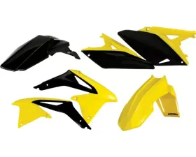 Acerbis Plastic Kit Black/Yellow Suzuki RMZ250 10-18