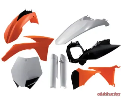 Acerbis Full Plastic Kit Orange/Black/White for KTM SXF250 2011-2012 - 2205282882