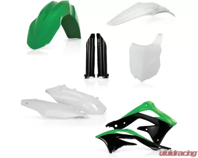 Acerbis Full Plastic Kit Green/White/Black for Kawasaki KX450F 2013-2015 - 2314203914