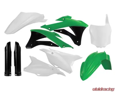 Acerbis Full Plastic Kit Black/White/Green Kawasaki KX100 14-15 - 2374114584