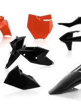 Acerbis Full Plastic Kit Orange/Black KTM SXF250 16-18                                     - 2421065225 - Image 2