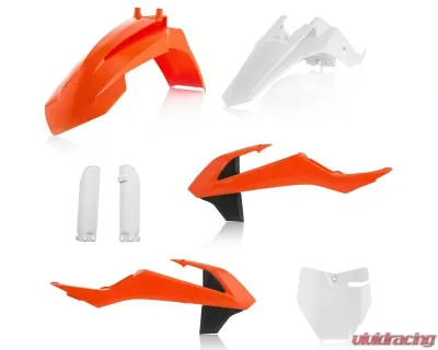 Acerbis Full Plastic Kit Orange/White/Black KTM SX65 16-18 - 2449605135