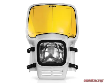 Acerbis Headlight Elba 2 White 12V/35W Universal Enduro Bike Headlight with Yellow Sticker - 2633050002