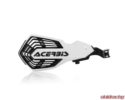 Acerbis K-Future Handguards White/Black for Husqvarna FC250 2014-2020, Lightweight Impact Resistant - 2801971035