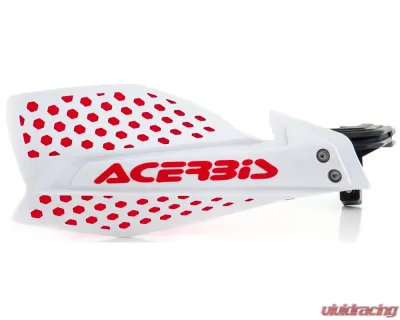 Acerbis X-Ultimate Handguards White/Red for 22mm-28mm Handlebars - Open Design - 2645481030