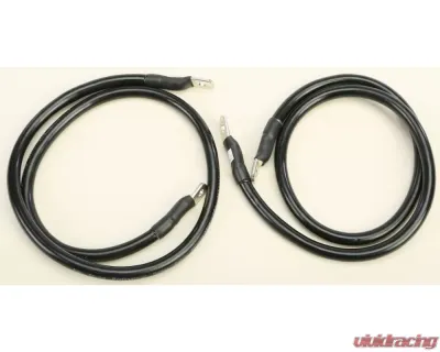 All Balls Battery Cable Kit Harley Flhs Electra Glide Sport 1989-1992 (Black) - 79-3008-1