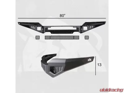 Bulken Offroad Rugged Front Bumper Chevrolet Silverado 1500 16-18 - BKN-32618912