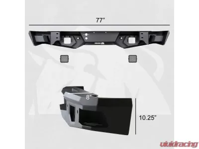 Bulken Offroad Rugged Rear Bumper Chevrolet Silverado 1500 07-18 - BKN-33818529