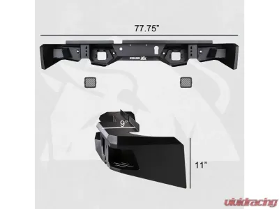 Bulken Offroad Rugged Rear Bumper Dodge RAM 1500 09-18 - BKN-33824631