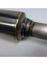 ETS 08-16 Mitsubishi Evolution X Titanium Single Exit Exhaust System ETS Mitsubishi Evoluiton X Single Exit Exhaust System Titanium Burnt Tip                                     - 100-10-EXH-011 - Image 2