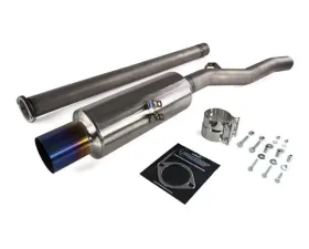 ETS 08-16 Mitsubishi Evolution X Titanium Single Exit Exhaust System ETS Mitsubishi Evoluiton X Single Exit Exhaust System Titanium Brushed Tip