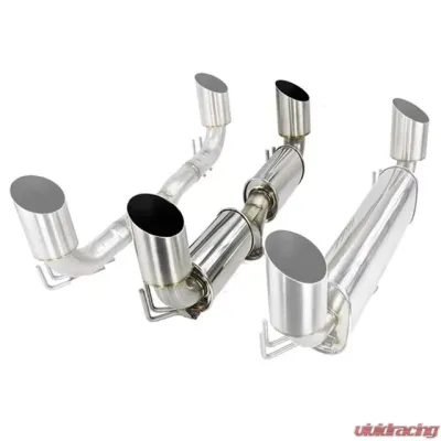 ETS 08-16 Mitsubishi Evolution X V3 Dual Muffler Rear Section Dual Muffler V3 Rear Section Only - 100-10-EXH-014