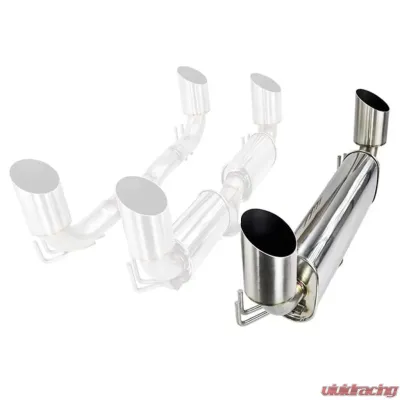 ETS 08-16 Mitsubishi Evolution X V3 Quiet Rear Section Quiet V3 Rear Section Only - 100-10-EXH-015