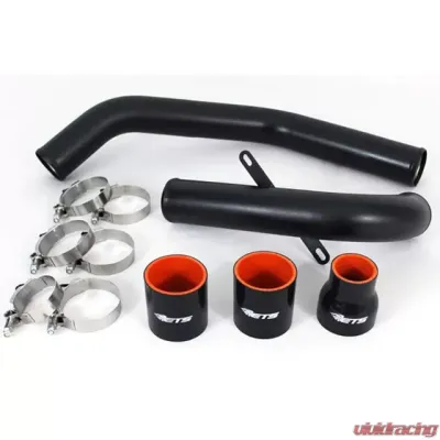 ETS 08-16 Mitsubishi Evolution X Upper Piping Kit Complete Upper Intercooler Pipe Kit Wrinkle Black - 100-10-ICP-002