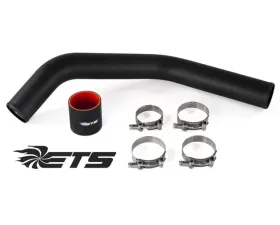 ETS 08-16 Mitsubishi Evolution X Upper Rear Pipe Upper Rear Pipe Only Wrinkle Black