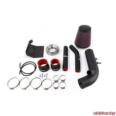 ETS 08-16 Mitsubishi Evolution X Intake Intake 3.5" Large MAF Housing Wrinkle Black - 100-10-INT-002