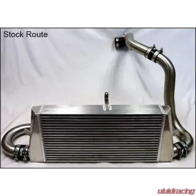 ETS 03-06 Mitsubishi Evolution 8|9 Short Route Piping Kit Upper and Lower 2.5" Piping Stock Intake Manifold 2.75" Throttle Body Stock MAF Greddy BOV w/ Recirculation Coupler Wrinkle Black - 100-20-ICP-161