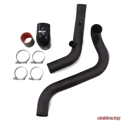 ETS 03-06 Mitsubishi Evolution 8|9 Stock Route Piping Kit Upper 2.5" Piping Stock Intake Manifold 2.75" Throttle Body Speed Density Stock BOV Wrinkle Black - 100-20-ICP-079