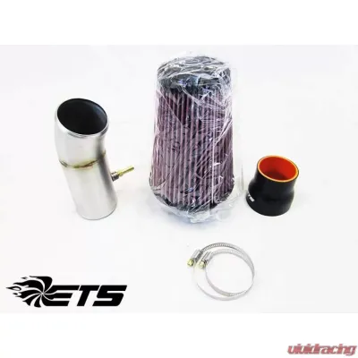 ETS 03-06 Mitsubishi Evolution 8|9 Air Intake Kit 4.00" Turbo Kit Compressor Cover Speed Density Wrinkle Black - 100-20-INT-007